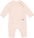 Little Dutch Salopeta tricotata pentru bebelusi - Vintage Pink - Little Pink Flowers - Little Dutch