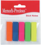 Memoris-Precious Index Memoris - Precious, autoadeziv, plastic, 12 x 45 mm, 5 culori/set, 25 file/culoare (BV031212)