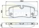 COMLINE set placute frana, frana disc COMLINE CBP02315 - automobilus