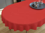 Goldea loneta dekoratív asztalterítő - piros - ovális 140 x 280 cm