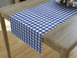 Goldea menorca dekoratív asztali futó - kék - fehér kockás 50x160 cm