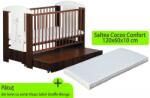 Klups Patut Cu Sertar Klups Safari Giraffe Wenge + Saltea 10 Mykids