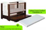 Klups Patut Cu Sertar Klups Safari Giraffe Wenge + Saltea 8 Mykids