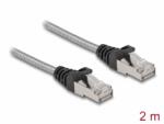 Delock Cablu de retea RJ45 Cat. 6A FTP cu izolatie metalica 2m Negru, Delock 80109 (80109)