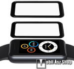  Realme Band 2, Okosóra flexibilis üvegfólia, Full cover, 2db, Fekete