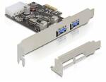 Delock PCI Express kártya > 2x USB 3.0, 5Gbps (89243)
