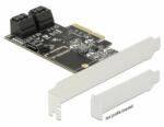 Delock 5 portos SATA PCI Express x4 Kártya - alacsony profilú formatényező (90395) megszűnő