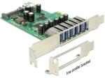 Delock PCI Express Kártya > 6 x külső + 1 x belső USB 3.0 (89377)