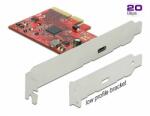 Delock PCI Express x4 Kártya - 1 x külső SuperSpeed USB 20 Gbps (USB 3.2 Gen 2x2) USB Type-C hüvely (89035)