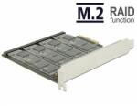 Delock PCI Express-kártya > 4 x belső M. 2 aljzat B nyílással, RAID-dal (89888)