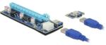 Delock Bővítőkártya PCI Express x1 > PCI Express x16, 60 cm-es USB-kábellel (41426) - dellaprint