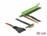 Delock PCI Express Riser kártya x1 - x16 hajlékony kábellel, 30 cm (85762) - dellaprint