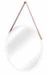Mobikon Oglinda perete rama bambus alb Lemi 45x1.5 cm (0000227996)