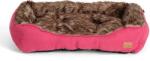 Agui Furry Bed culcuș pentru câini - Roz (90 x 69 x 21 cm)