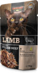 BEWITAL petfood hrană la plic cu miel și carne tocată de vită pentru pisici (16 x 70 g) 1120 g