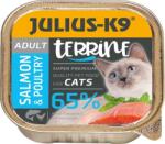 Julius-K9 Cat Terrine Adult Salmon & Poultry - Hrană umedă pentru pisici (16 x 100 g) 1600 g