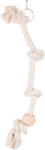 TRIXIE frânghie de cățărat din bumbac cu minge de lemn pentru papagali (60 cm, ø 23 mm) (5168)