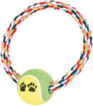 TRIXIE inel franghie cu minge de tenis pentru caini (Minge: 6 cm | Inel: 18 cm) (3266)