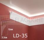  Ld-35 Декоративен профил за скрито led осветление ► 2метра (ld35)