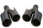 ALM Set ornamente Negre tobe evacuare dubla M-look Negre BMW M3 M4 M5 M6 (ALM 7100407 NEGRU)