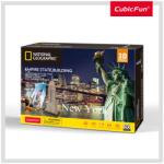 CubicFun PUZZLE 3D+BROSURA-EMPIRE STATE BUILDING 66 PIESE - CUDS0977h (CUDS0977h)