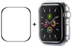 ENKAY plastic cu sticlă securizată pentru Apple Watch 7 45mm transparent