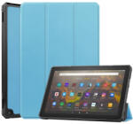  LEATHER Husă pliabilă Amazon Kindle Fire HD 10 2021 (11. generația) albastru deschis