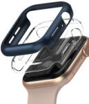 RINGKE SLIM 2x Husă de protecție Apple Watch 6 / SE / 5/4 44mm transparent și albastru închis