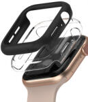 RINGKE SLIM 2x Husă de protecție Apple Watch 6 / SE / 5/4 44mm transparent și negru