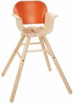 Plan Toys - Scaun pentru luat masa, model portocaliu (PLAN8705) Scaun de masa bebelusi