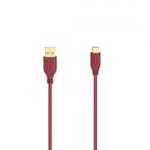 Hama Cablu de date Hama Flexi-Slim 00200636, USB - USB-C, 0.75m, Red (00200636)