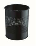 DURABLE Papírkosár, fém, 15 liter, fekete