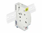 Delock 2 x SC Simplex vagy LC Duplex optikai rostkapcsoló doboz DIN sínhez (85922)