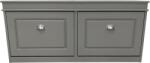 Mobikon Pantofar 2 compartimente gri Seber 104x24x47.5 cm (0000289134) Pantofar