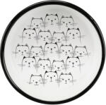 TRIXIE castron ceramica pentru pisici (Alb / Negru; 15 cm)
