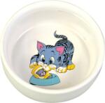 TRIXIE castron ceramică cu desen de pisică (0.3 l / 11 cm)