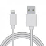 Spacer Cablu date + incarcare USB 2.0 la iPhone Lightning 0.5m Alb, Spacer SPDC-LIGHT-PVC-W-0.5 (SPDC-LIGHT-PVC-W-0.5)