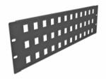 Delock Patch panel 19" 3U 48 porturi Keystone Negru, Delock 66838 (66838)