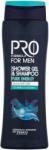 TESCO Pro Formula For Men Pure Energy tusfürdő & sampon 400 ml