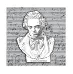  Szalvéta 1db 33x33cm Beethoven (PPD.C1333507)