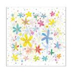  Szalvéta 1db 33x33cm Fancy Flowers, Díszes virág (AMB.13315960)