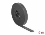 Delock Velcro szürke ragasztó szalag guriga Hx 5 m x Sz 15 mm (18390)