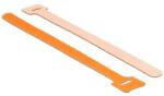 Delock Hurkolható rögzítok, 200 mm x 12 mm (H x Sz), 10 darab, narancssárga (18696)