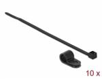 Delock Fekete színű, összekapcsoló pánt készlet 9, 5 mm H 200 x Sz 4, 8 mm kábelekkel (18868)