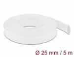 Delock Fonott kábelharisnya nyújtható 5 m x 25 mm fehér (20696)