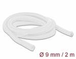 Delock Fonott kábelharisnya önzáródó 2 m x 9 mm fehér (20697)