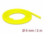 Delock Fonott kábelharisnya nyújtható 2 m x 6 mm sárga (20740) - dellaprint