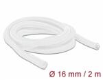 Delock Fonott kábelharisnya önzáródó 2 m x 16 mm fehér (20699) - dellaprint