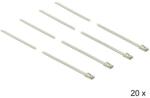 Delock Rozsdamentes acél kábelkötegelők, 350 x 4, 6 mm (H x Sz), 20 darab (18632) - dellaprint