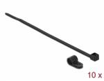 Delock Fekete színű, összekapcsoló pánt készlet 6, 4 mm H 200 x Sz 3, 6 mm kábelekkel (18864)